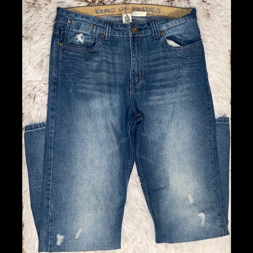 KING OF PRIDES Distressed Jeans